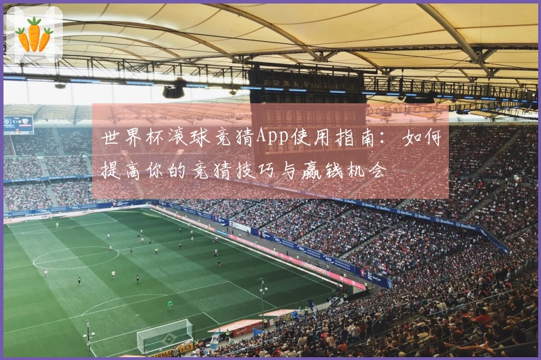 世界杯滚球竞猜App使用指南：如何提高你的竞猜技巧与赢钱机会